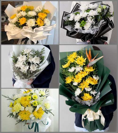 河北唐山市开平区开平镇前屈庄村白事花束代送